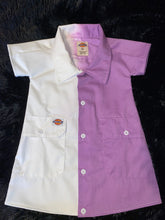 Load image into Gallery viewer, Custom Half & Half Dyed Dickie Baby Girl Dress BLANK