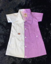 Load image into Gallery viewer, Custom Half & Half Dyed Dickie Baby Girl Dress BLANK