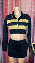 Load image into Gallery viewer, Custom Black &amp; Gold Skirt Sets
