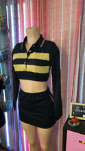 Load image into Gallery viewer, Custom Black &amp; Gold Skirt Sets

