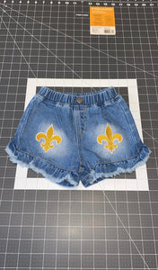 1 of 1 12-18m Saints Patch Denim Shorts