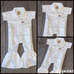 Dickie Baby Girl Bell Bottom Jumpsuit BLANK