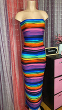 Load image into Gallery viewer, ready to ship! Colorful Stripe Tube Sundress
