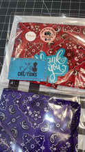 Load image into Gallery viewer, Metallic Bandana Print Butt Length Durag
