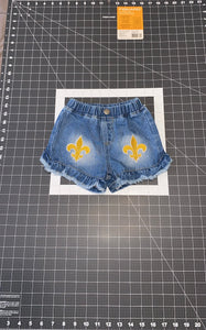 1 of 1 12-18m Saints Patch Denim Shorts