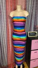 Load image into Gallery viewer, ready to ship! Colorful Stripe Tube Sundress
