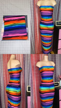 Load image into Gallery viewer, ready to ship! Colorful Stripe Tube Sundress
