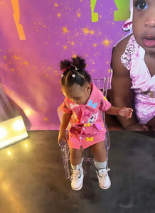 Custom Dyed Dickie Baby Girl Dress BLANK
