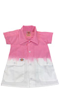 Load image into Gallery viewer, Custom Two Tone Dyed Dickie Baby Girl Dress BLANK
