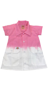 Custom Two Tone Dyed Dickie Baby Girl Dress BLANK