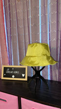 Load image into Gallery viewer, Green Chenile Star Print Reversible Bucket Hat
