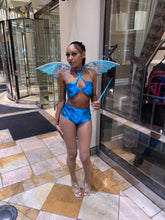 Load image into Gallery viewer, Custom Made Metallic Costume Top &amp; Bottoms
