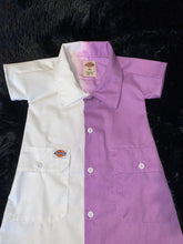 Load image into Gallery viewer, Custom Half &amp; Half Dyed Dickie Baby Girl Dress BLANK
