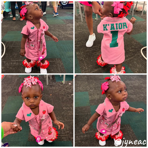 Custom Dyed Dickie Baby Girl Dress BLANK