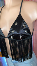 Load image into Gallery viewer, 1 of 1 Football Charm Fringe Bralet
