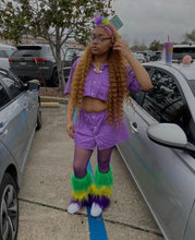 Load image into Gallery viewer, Custom Purple Dickie Skirt Set
