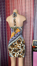 Load image into Gallery viewer, ready to ship! Ornate Floral Diamonds Designer
Halter Dress
