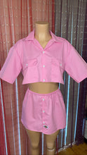 Load image into Gallery viewer, Custom Pink Dickie Skirt Set

