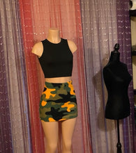 Load image into Gallery viewer, 1 of 1 Camo Fleece Mini Skirt
