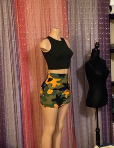 1 of 1 Camo Fleece Mini Skirt