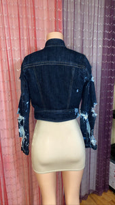 1 of 1 Distressed Bleached Jean Jacket