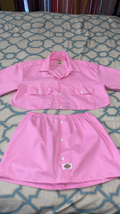 Custom Pink Dickie Skirt Set