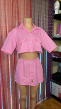Load image into Gallery viewer, Custom Pink Dickie Skirt Set
