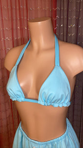 Custom Dyed Dickie Bralet Skirt Set